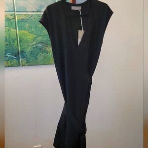 Everlane Japanese goweave midi wrap dress